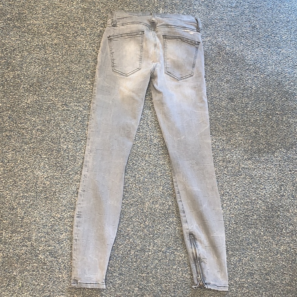 Current / Elliott Y2K lowrise Jeans Gray Skinny Stretch Denim size 24 - Picture 7 of 12